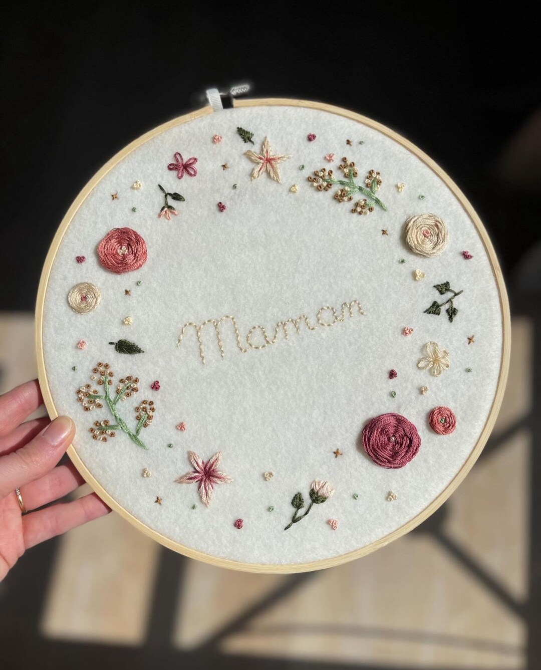 Mom Embroidered Frame This item is unavailable - Etsy