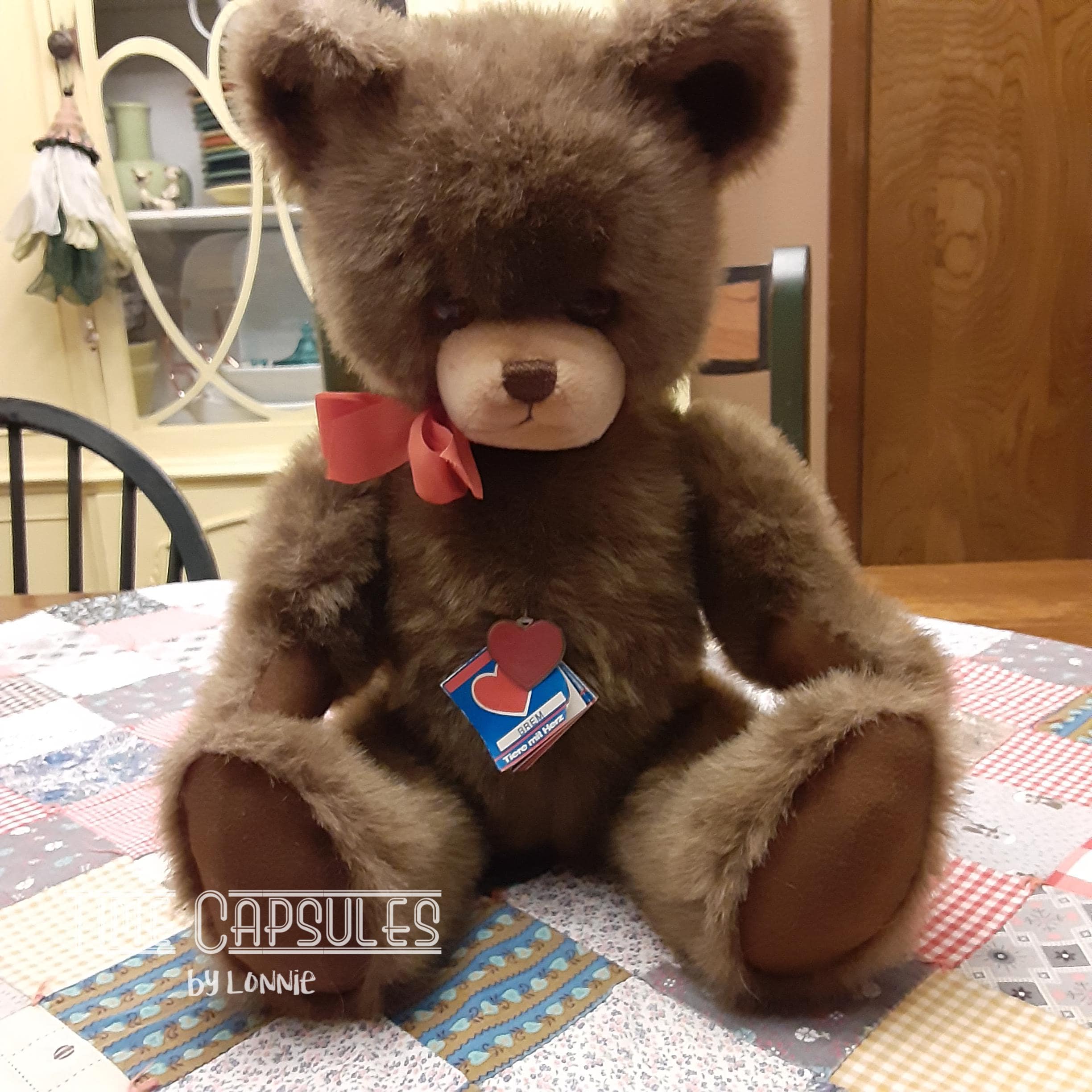Vintage 19" Brem Growler Teddy Bear: Austrian Collectible Stuffed Animal