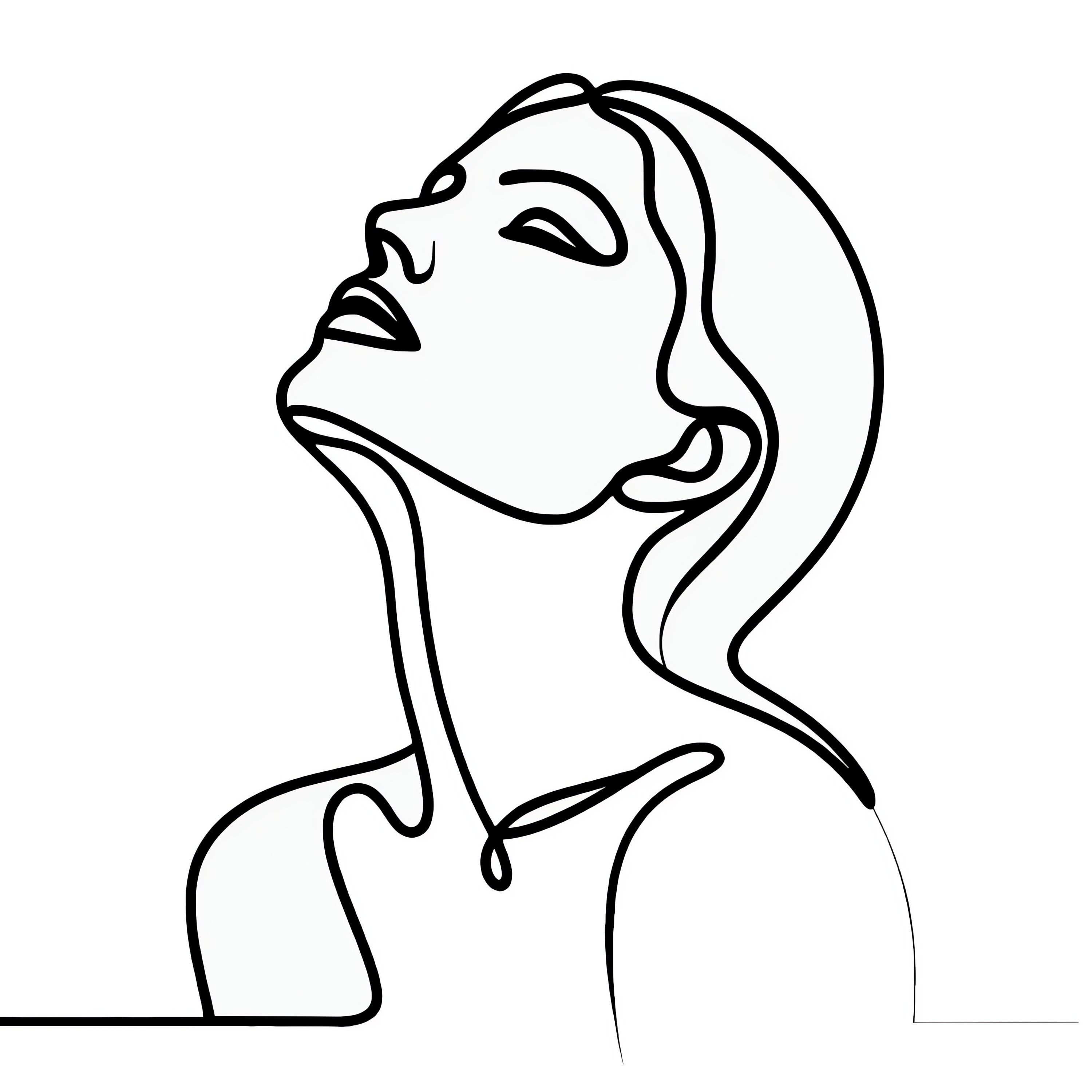 Women Art Minimalist Printable Set of 3 Simple Women Home Decor Wall Art Beautiful Gift Living