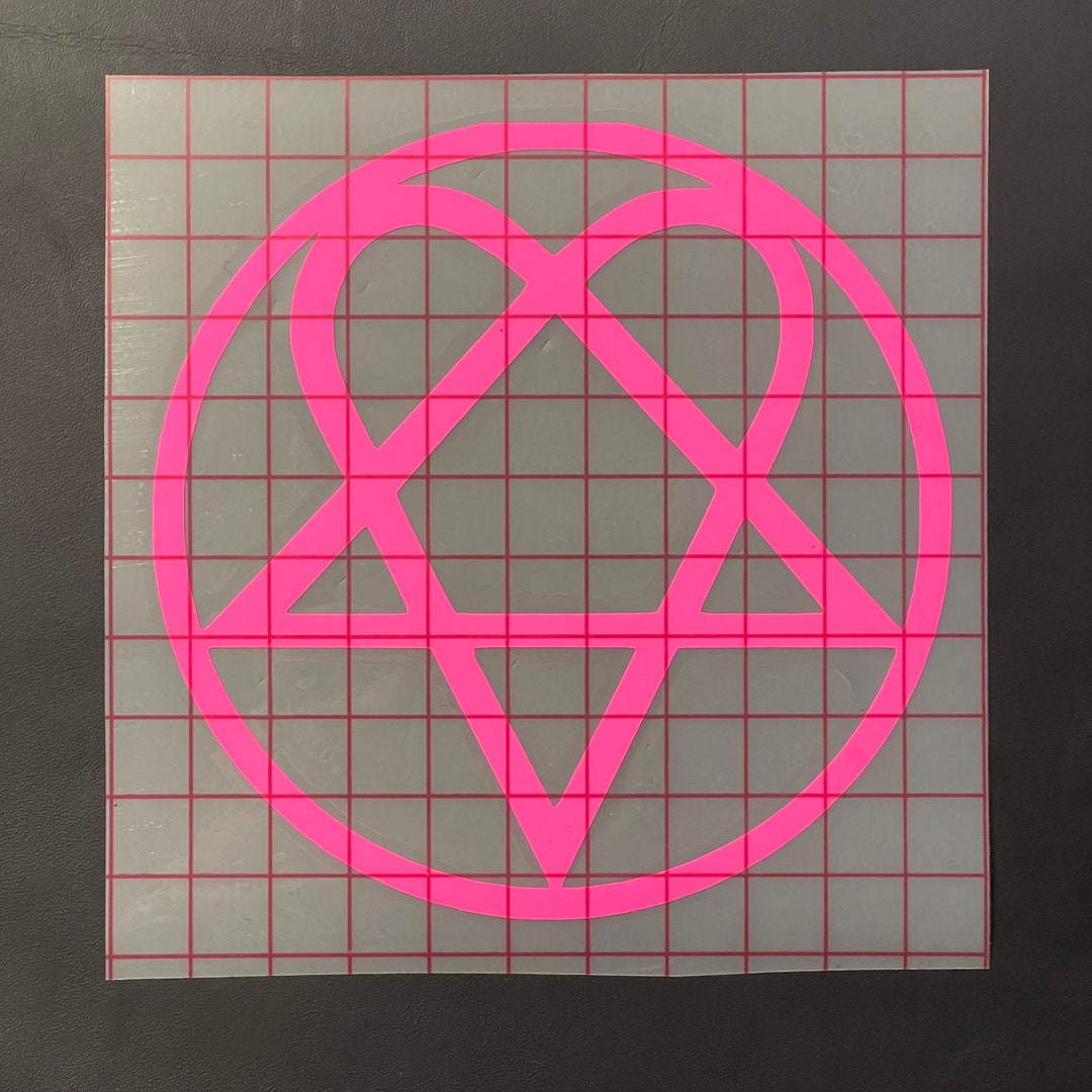 Heartogram Vinyl Decal Heavy Metal Gothic Rock Band Sticker - Etsy