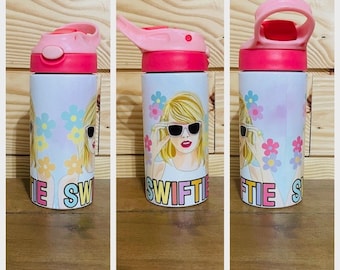 SWIFTIE THE ERAS Inspired-12oz Stainless Kids Flip top Water Bottle -Great Item!