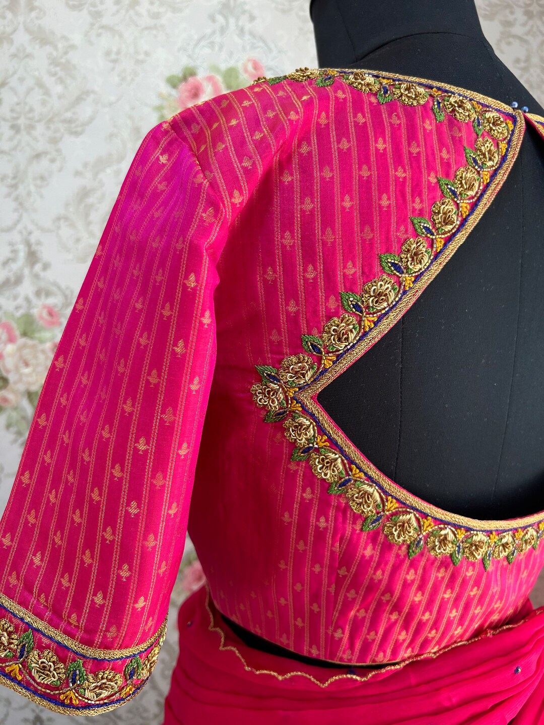 Kalamkari Printed Panel Cut Skirt