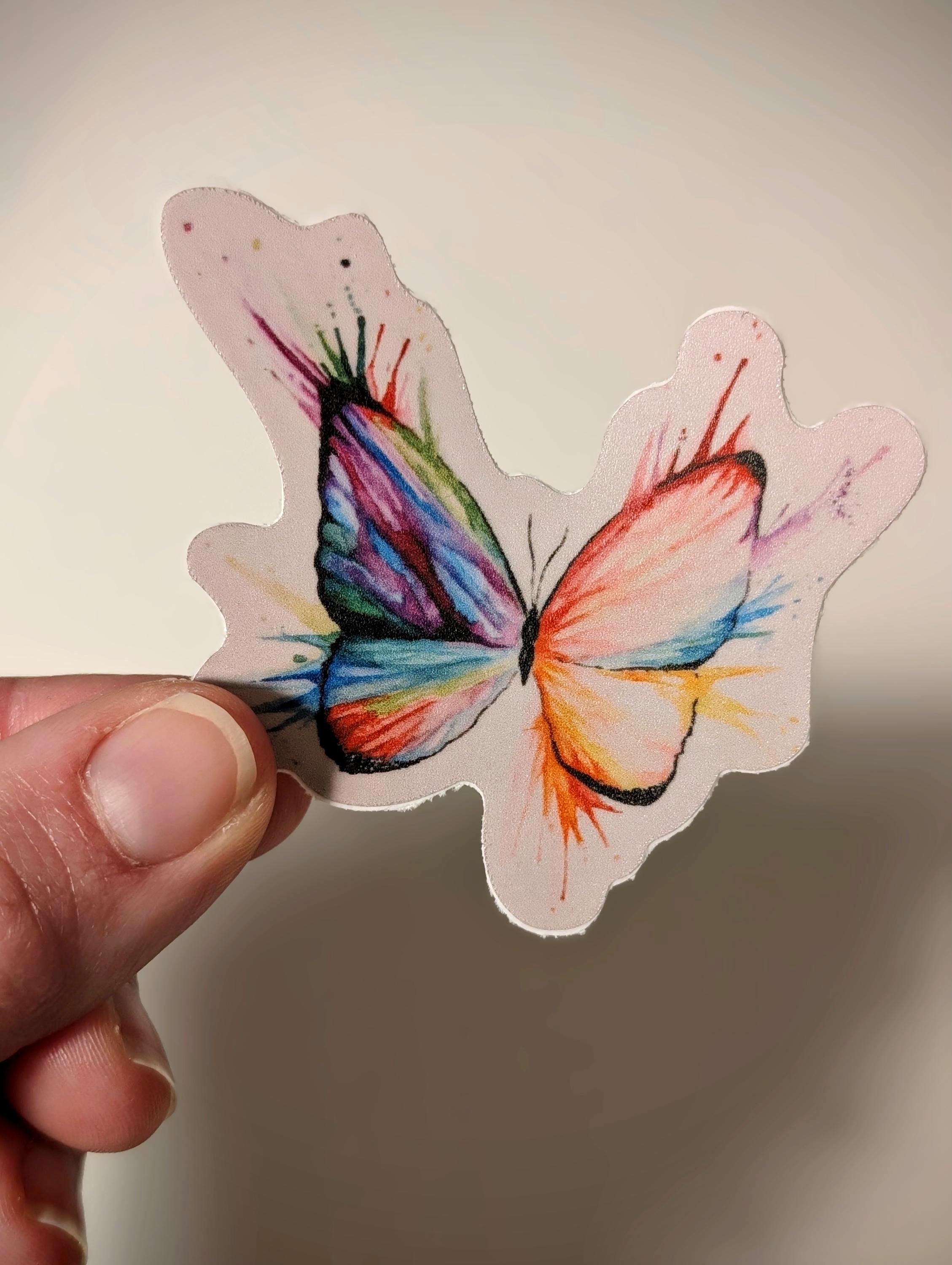 Vinyl Butterfly Sticker - Etsy