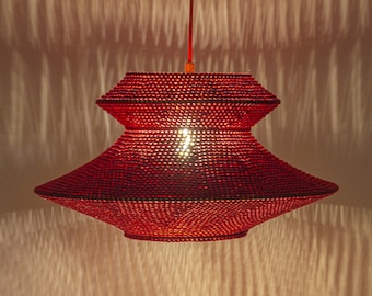 Gehaakte hanglampenkap: boho decoratieve verlichting