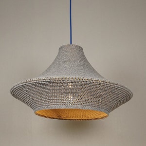 Lampshade, Lighting, Unique, Crochet Lighting, Bohemian, Decorative Lighting, Cord Lighting, Ambience for Living Room, Dining Room