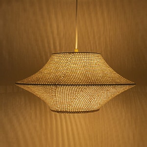Lampshade, Lighting, Crochet Lighting, Unique, Decorative Lighting, Cord Lighting, Bohemian, Ambience for Living Room, Dining Room