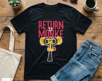Return to Monke Original Graphic T-Shirt – Hand-Drawn Cartoon Ape Apparel