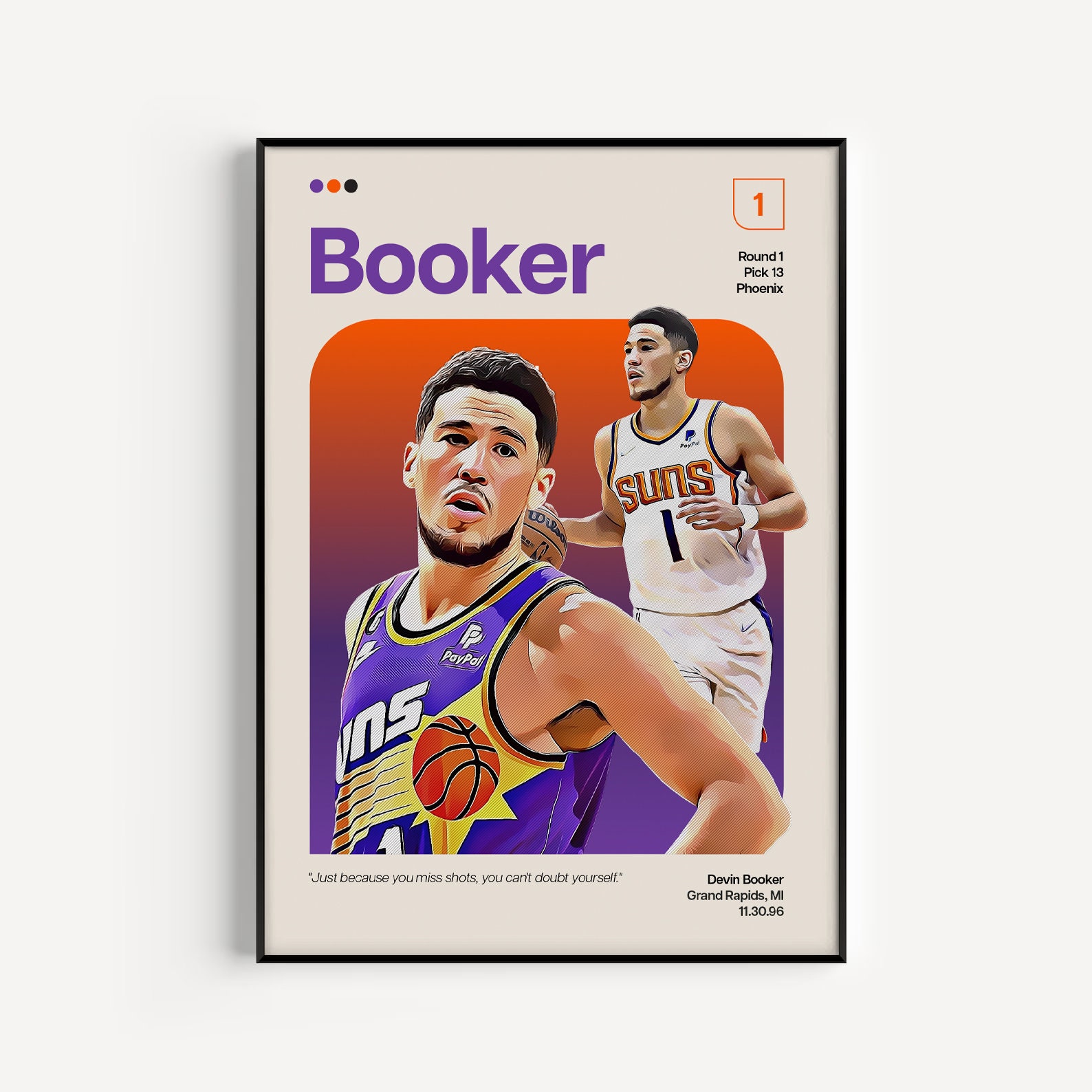 wallpaper Devin Booker Art Print for Sale by wardenaden65