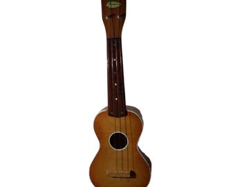 Ukelele soprano Harmony de los años 60, instrumento musical de madera natural