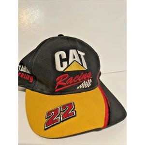 ヴィンテージ キャット レーシング ダッジ #22 NASCAR ハット ビル デイビス レーシング 刺繍入り 画像 1