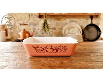 Glass Ovenware Dish, Pyrex OldOrchard 0503 1.5-quart Refrigerator Dish