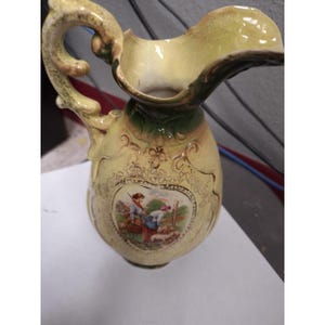 Jarrones de cerámica antiguos Wilton Ware -- A.G. Harley Jones de Felton circa 1910