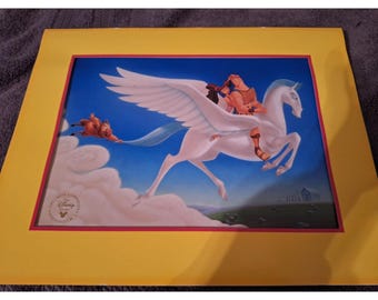 ヴィンテージ ディズニーストア ヘラクレス リトグラフ（封筒付き）