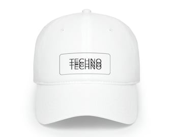 Techno Hat House Music DJ Techno EDM Drum and Bass Tech House Producer Low Profile Baseball Cap