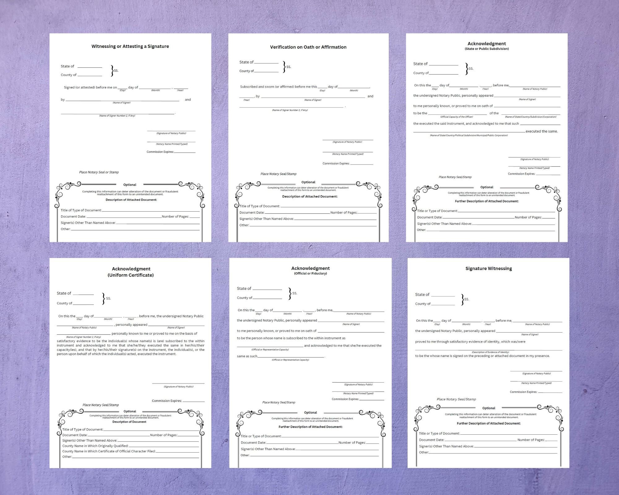 Custom Notary Certificates, Loan Signing, Jurats, Acknowledgements ...