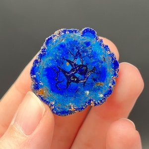 Azurite Geode Half from Ural Mountains