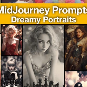 Midjourney Cinematic Art Guide: Dreamy AI Portrait Prompts (Digital Print)