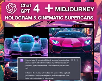 ChatGPT Midjourney Prompts Generator Hologram Vaporwave Synthwave Cinematic Poster Creator Tested Customisable, Best Midjourney Prompts