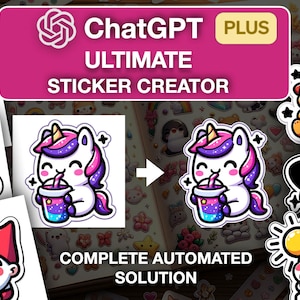 AI Sticker Creation Guide: DALL-E 3 Prompts & ChatGPT Background Removal