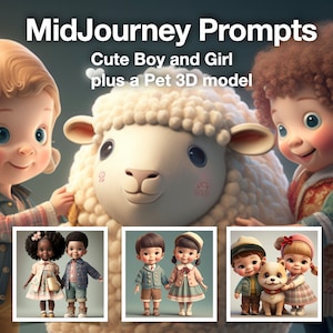 Midjourney Prompt Profesjonalna wysokiej jakości słodka lalka Kawaii Dzieci i zwierzęta, sztuka AI, przetestowana i dostosowywana, najlepsze podpowiedzi Midjourney