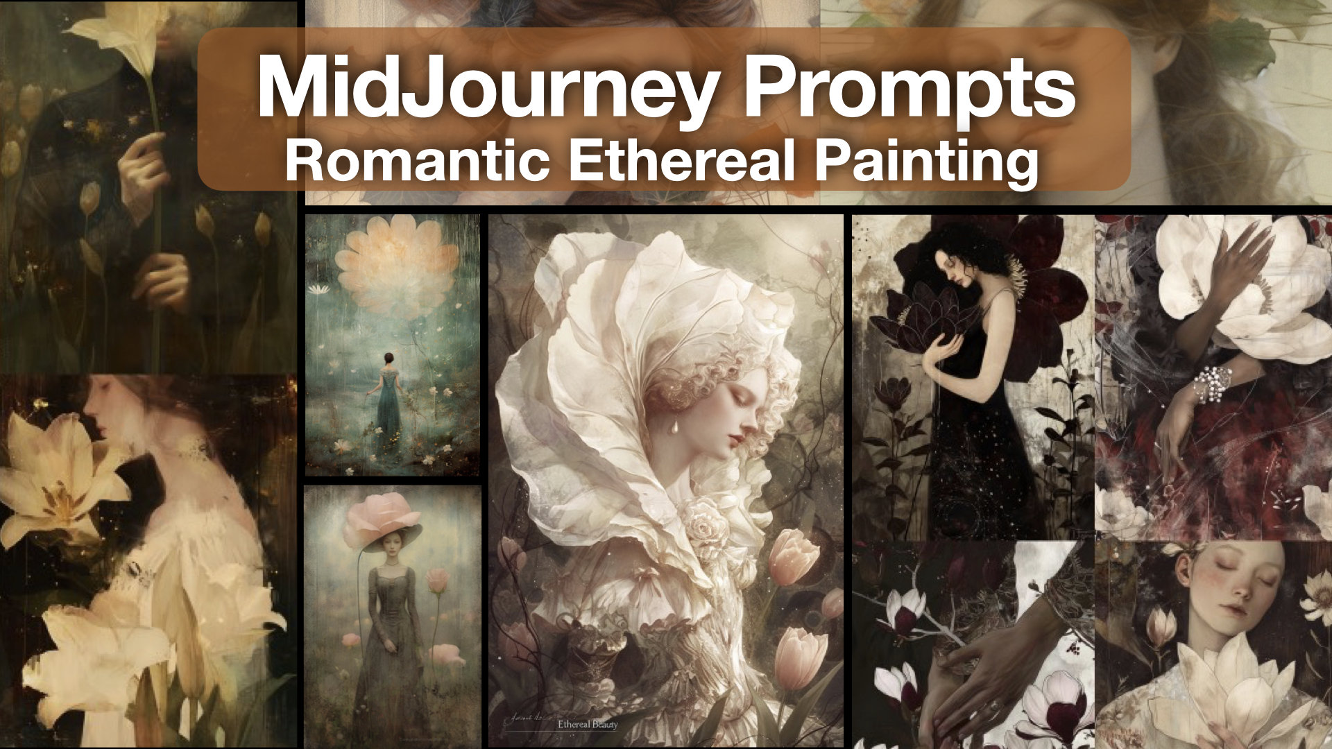 Midjourney V7 Romantic Art Guide: AI Painting Prompts, Ethereal Techniques (Digital Print)