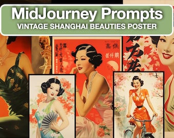 Midjourney AI Art Guide: 1930s Shanghai Poster Design (Digital Print)