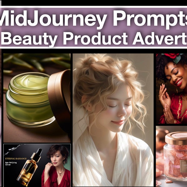 Midjourney Prompt Professional High Quality Beauty Product and Models Advert Poster Creator Tested & Customisable Best AI Midjourney Prompts