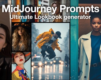 Midjourney Art Prompts: AI Generate, Realistic Photo, Best Midjourney, Digital & Portrait Art, Wall Decor, Learn Midjourney, Print Guide