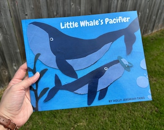 El chupete de la pequeña ballena - libro ilustrado infantil