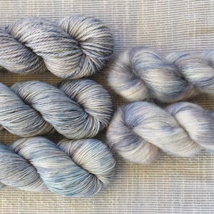 Petrichor - Homebody Collection - Luxury Hand-Dyed Fingering/Sock, DK, Suri, Mohair, Bulky Skein Yarn