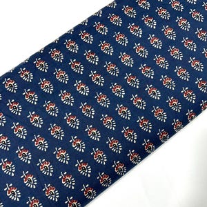 Blue Floral Block Print Fabric, Indian Cotton Fabric, Printed Cotton Fabric, Soft Cotton Fabric By The Yard