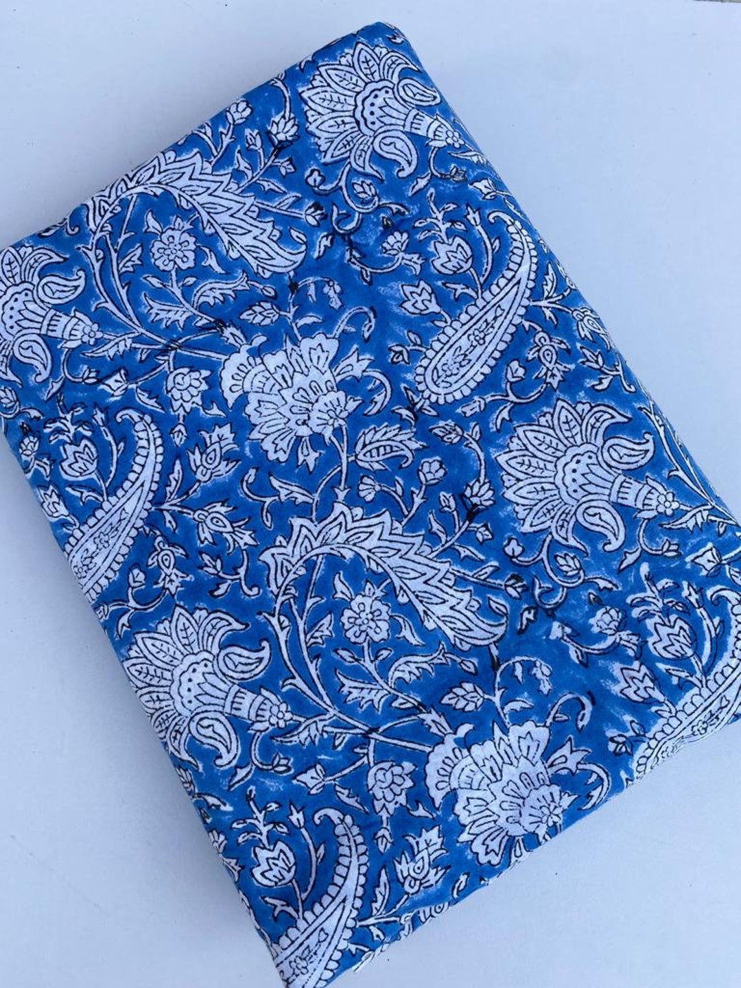 Traditional Hand Block Printed Fabric Dress, Making Fabric, Crafting ...