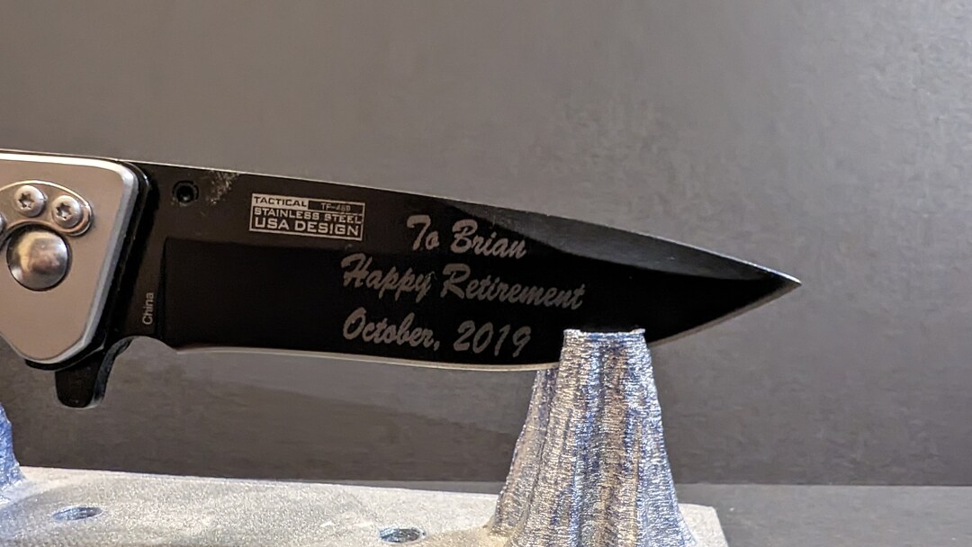 Laser Engraved Knife Etsy