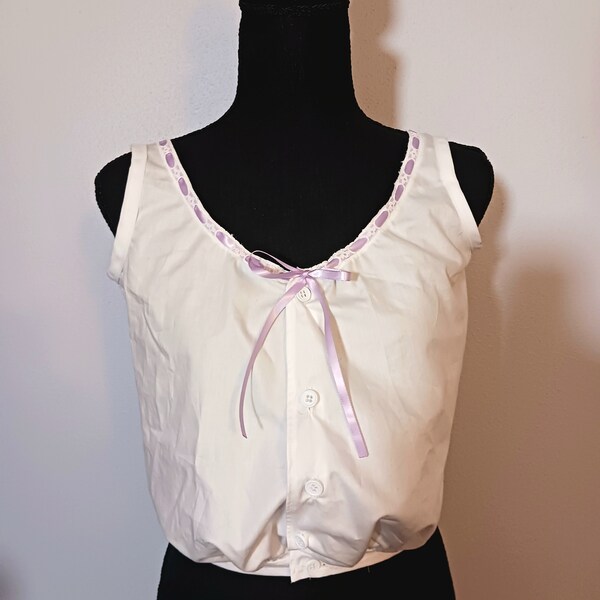 Edwardian Cotton Lawn Corset Cover