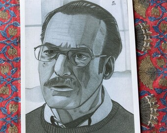 Ilustración impresa del retrato de Saul Goodman de Better Call Saul