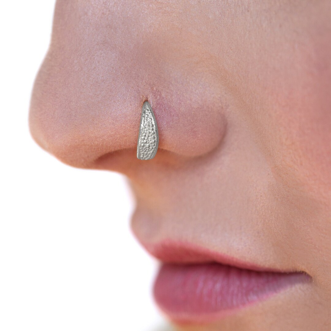 Nose Ring, Silver Nose Hoop, Indian Nose Hoop, Silver Nose Ring
