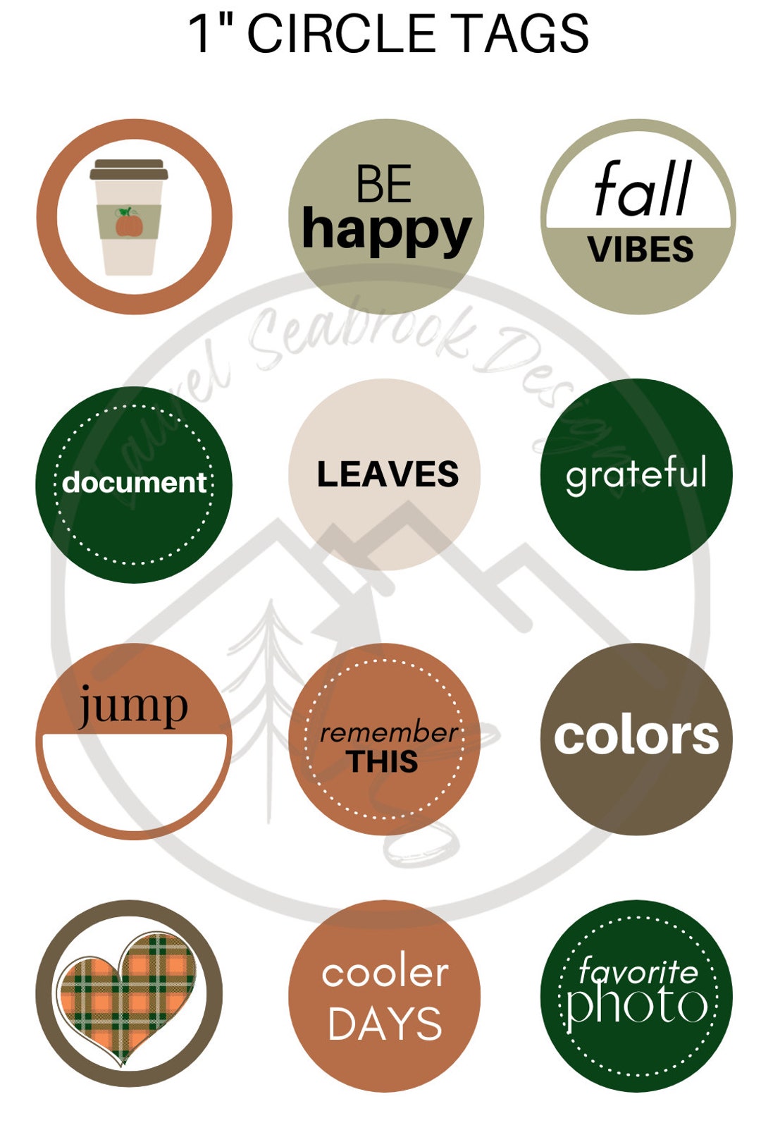 September R Tag Label September Printable Circle Tags - Etsy