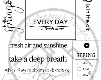 Spring Digital Stamp Set