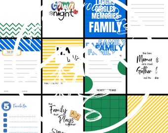 Family Game Night Journaling Cards