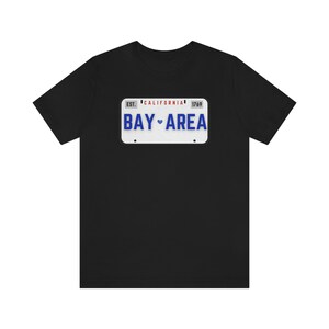 Bay Area California License Plate Unisex Jersey Short Sleeve Tee