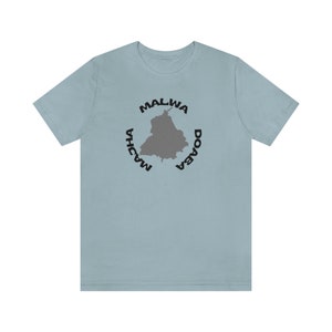 Majha Malwa Doaba (Punjab Map) Unisex Jersey Short Sleeve Tee