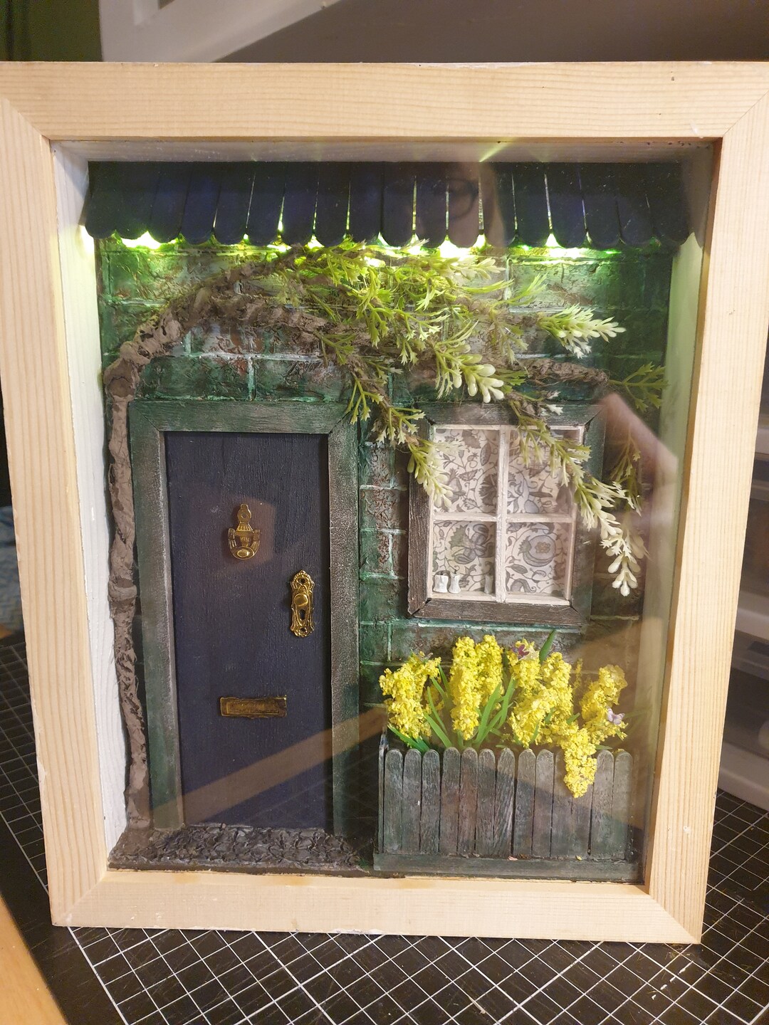 Diorama Front Door Picture Box Shadow Box Curio Handmade Etsy