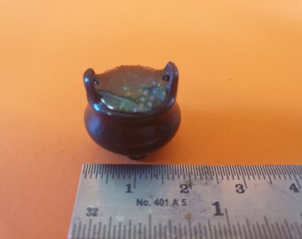 Miniature, Bubble Cauldron, Halloween, Witch, Spooky, Ghost, Potion, Apothecary, Weird.
