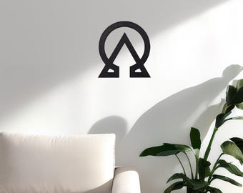 Alpha Omega Modern Geometric Wall Art