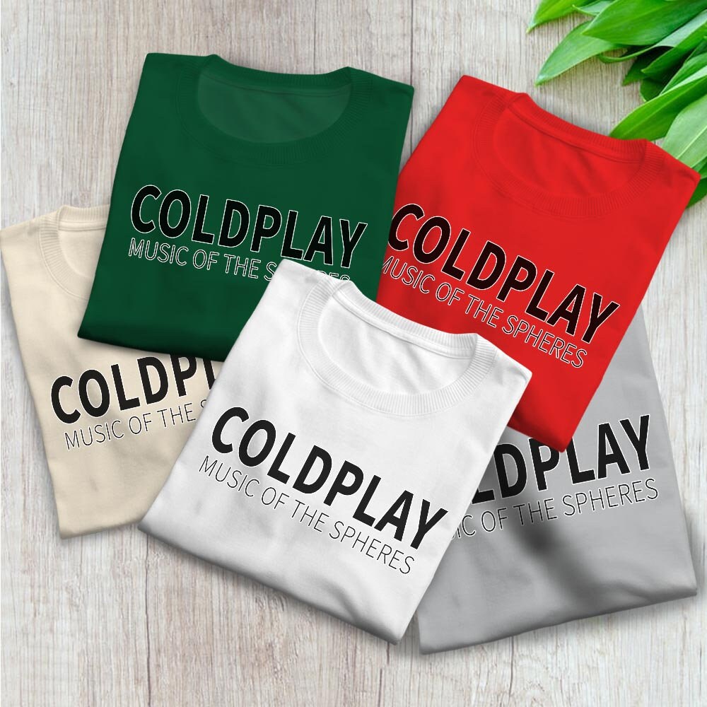 T-Shirt Ufficiale Coldplay Music Of The Spheres Tour 2023 – Rivivi La Magia Del Concerto!