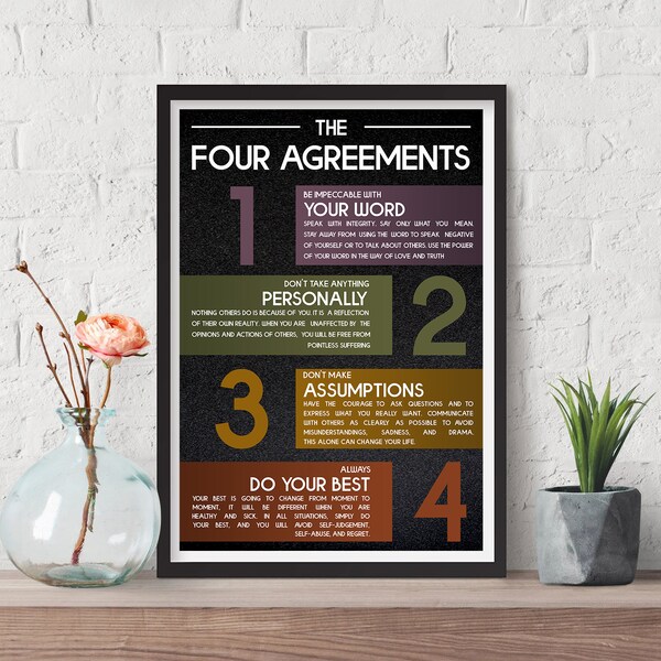 The Four Agreements - Etsy