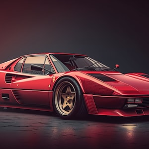 Vintage Ferrari Printable Art - Digital Download