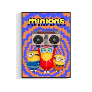 Minions The Rise of Gru Cartel de la película 2022 Art Print Film A4 A3 A2 A1 Maxi