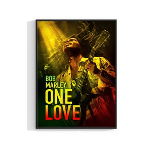 Bob Marley One Love Movie 2024 Music Poster  Print Film Art A4 A3 A2 A1 Maxi 2125
