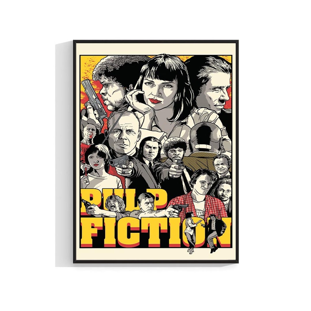 90s VINTAGE PULP FICTION ORIGINAL POSTER
